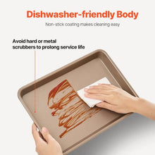Carbon Steel Baking Pans Set Easy to Clean for Baking Cookie Cake Muffin Bread (3 Pieces)