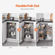 24 X 18 Inches Heavy Duty Slide Out Pantry Shelves Chrome-Plated Steel Roll for Kitchen YG-XGW-4-9-3  (Pack of 2 )