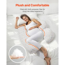 Adjustable Pregnancy Body Pillow for Back & Belly Support – Removable Cover