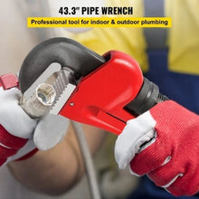 51-Inch Heavy-Duty Cast Iron Pipe Wrench with Hook Jaw