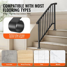 Black Outdoor for Seniors Porch Deck Handrails for Style 2