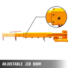 3T Capacity Forklift Mobile Crane Attachment 2 Hooks