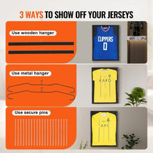 2 Pack Sports Jersey Display Cases 23.3 x 31.2 In Lockable Shadow Boxes with UV Protection