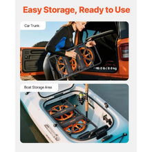 Kayak & Canoe Cart – 330 lbs Load Capacity Paddleboard Trolley with 15" Solid Rubber Tires & Kickstand Quick Assembly