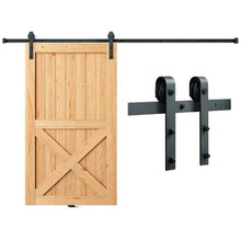 8FT Barn Door Hardware Kit with Smooth Silent Rollers