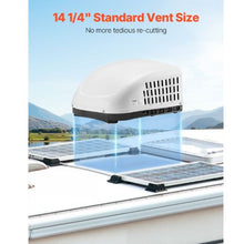 15000 BTU Non-Ducted RV Rooftop Air Conditioner with Air Distribution Box Quiet 120V AC Unit (White)