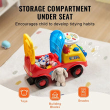 Ride-On Push Car for Toddlers Ages 1–3 – Sit-to-Stand Racer with Music Steering Wheel & Storage for Kids