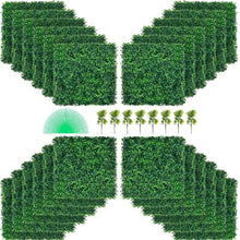 24"x16" Artificial Boxwood Panel for Decor Privacy Fence Indoor Outdoor Garden Backyard (Pack of 24)