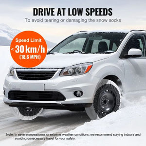Thickened Snow Socks with Elastic Straps for Tires WB-M