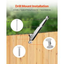 12.2-Inch Barbed Wire Arm Fence Post Extender for Wood & Concrete Fences(Pack of 10)
