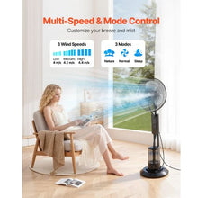 Misting Fan with 0.79 Gal Tank 3 Speeds Remote Control Indoor & Outdoor Cooling Fan