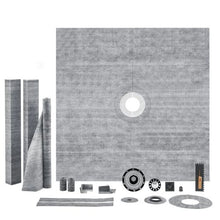 72 x 72 In Shower Curb Kit with Central Flange Waterprooffor Bathroom