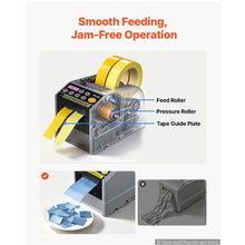 Automatic Tape Dispenser 999mm Max Cut Electric Tape Cutter Dual-Tape 6–60mm Width