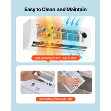 9000 BTU Mini Split AC & Heater 19 SEER2 Inverter 230V for Up to 450 Sq. Ft.