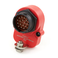 13A Red Bussed Circular Connector Receptacle AHDPHB04-24-16P-RED-CN