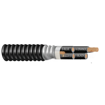 600-4C W/G Aluminum interlocked Armor AIA Copper Conductor Type MC Metal Clad PVC Jacket Power Cable