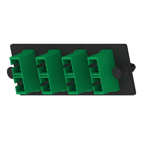 4 Port Opticom SC Fiber Optic Adapter Panel Duplex APC FAP4WAGDSCZ