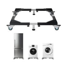 Fridge Stand Mobile Base 1200 lbs Load Capacity Washing Machine Stand with 8 Locking Twin Wheels and 4 Brakes Refrigerator and Dryer