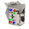 1 Port 22-26 AWG Mini-Com Cat6 45 Angled Wire Cap Shielded TG Jack Module CJSLRCAPIW-X (Pack of 10)