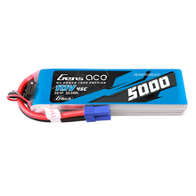 Gens Ace 5000mAh 3S1P 11.1V G-Tech Lipo Battery Pack With EC5 Plug GEA503S45E5GT