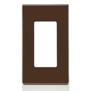 1-Gang Decora Plus Screwless Wallplate Brown 80301-S0