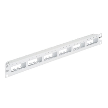 24 Port Mini-Com Flush Mount Modular Patch Panel Flat Style 1RU CPP24FMWWH