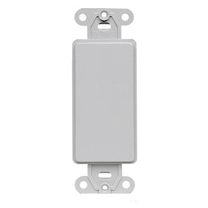 One Gang Decora Blank Insert Gray 80414-GY