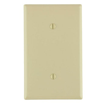 1-Gang Blank Wallplate Standard Size Ivory 80719-I