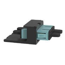 2.21 Mini-Com Aqua SC Adapter Module 10Gig OM3 Duplex Multimode CMDAQSCZBL