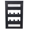 6 Port Mini-Com Executive Series Single Gang Faceplate Mount ABS CFPE6BLY