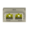 2.24 Mini-Com Electric Ivory SC Adapter Module OM1 Duplex Multimode CMDEISCZEI
