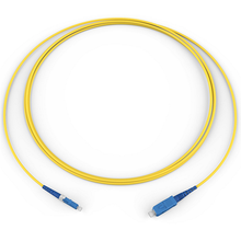 2" Meters Fiber Optic Jumper 1 F LC to SC Tight Buffered Cable Riser 2.0 mm Standard LCUPC Simplex SM Standard SCUPC Simplex SM SMF Ultra 1F Single Fiber Riser Standard Yellow Jacket 025801G2131002M