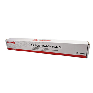Cat5e 24 Port UTP Loaded Patch Panel S45-2524 (Pack of 3)