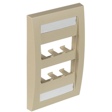 6 Port Mini-Com Executive Series Single Gang Faceplate Mount ABS CFPE6EIY