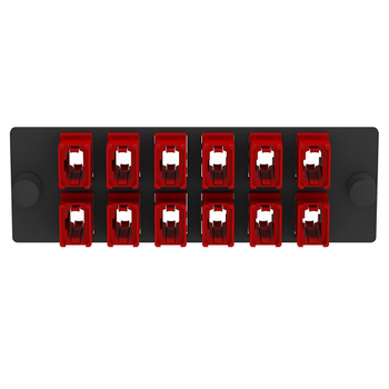12 Port Opticom MPO Fiber Optic Adapter Panel FAP Horizontal FAPH1224RDMPO