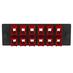 12 Port Opticom MPO Fiber Optic Adapter Panel FAP Horizontal FAPH1224RDMPO