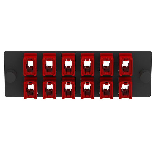 12 Port Opticom MPO Fiber Optic Adapter Panel FAP Horizontal FAPH1224RDMPO