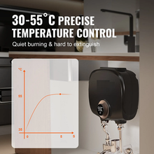 Calentador de agua instantáneo digital compacto 24/7 para lavabo y ducha KFU70