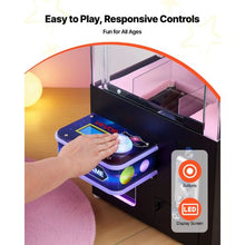 Medium Claw Crane Machine – Lights & Sound for Commercial Home Cinema Black Purple