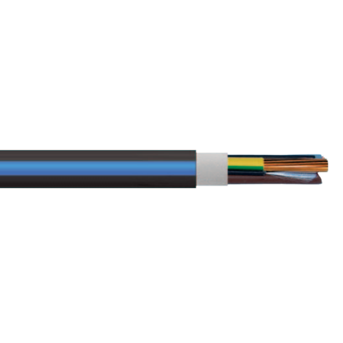 4 AWG 3C Bare Copper Unshielded Wrap XLPE PVC U-1000 R2V 0.6/1KV Low Voltage Cable