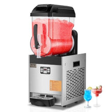 "12L Commercial Slushy Machine - 48 Cups Stainless Steel Margarita & Smoothie Maker for Home, Party, Restaurants, and Bars"