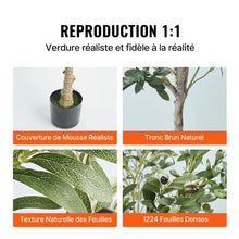 6 ft Artificial Olive Tree Low-Maintenance Plant for Home Office Warehouse Decor Indoor Outdoor