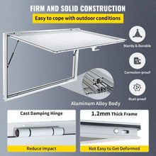 53 x 33 Inch Concession Window with Concession Stand for Food Trucks Glass Not Included