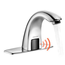 9/16 in Touchless Bathroom Sink Faucet Automatic Sensor Hot/Cold Water Battery Operated Chrome Plated