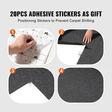 20 x 20 In Reusable Carpet Tiles with Padding – Soft Padded Squares for Easy DIY Installation in Bedroom & Living Room (20 Pcs)