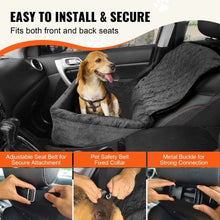 40 lbs Dog Booster Car Seat Pet Car Seat Small Dog up to for Car JBS-PCS-003-BLACK