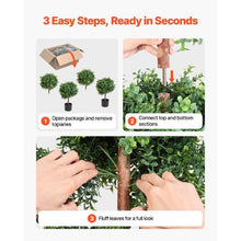 36 In Artificial Topiary Boxwood Double Ball 2 Set for Outdoor&Indoor