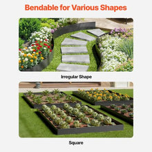 40 x 8 Inch Rust-Resistant Garden Edging Border Steel Landscape Edging ZY-40X12-4Black (Pack of 4)