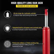 4 Tons Hydraulic Long Ram 8818 lbs Capacity with Single Piston Pump and Clevis for Garage & Shop