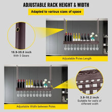 46.9 X 13 In  Hanging Wine Glass Rack for Bar Cafe Kitchen XR-JBJ001